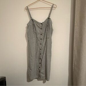 Superdry Black and White Striped Dress